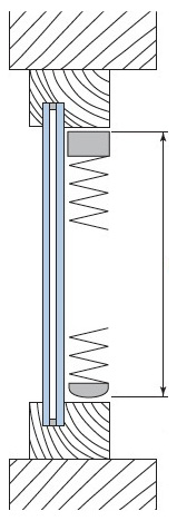 Messen in der Glasleiste, Höhe Messen in der Glasleiste, Höhe
